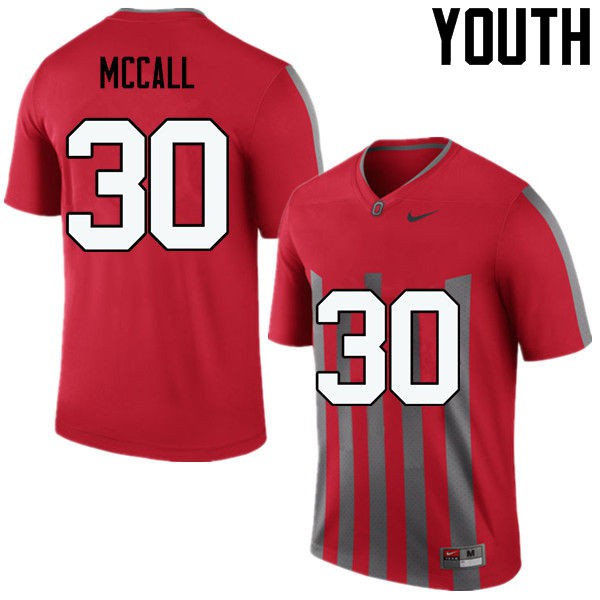 Ohio State Buckeyes #30 Demario McCall Youth Alumni Jersey Throwback OSU25100
